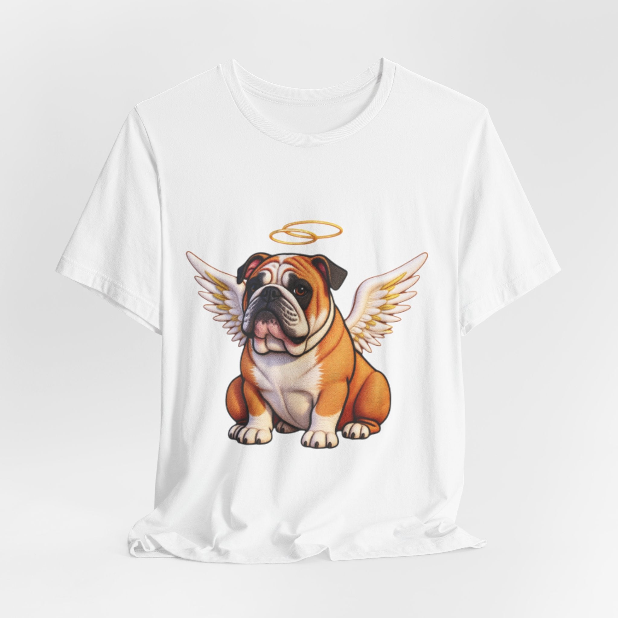 Bulldog Angel T-Shirt — Cute Winged Bulldog Graphic Tee