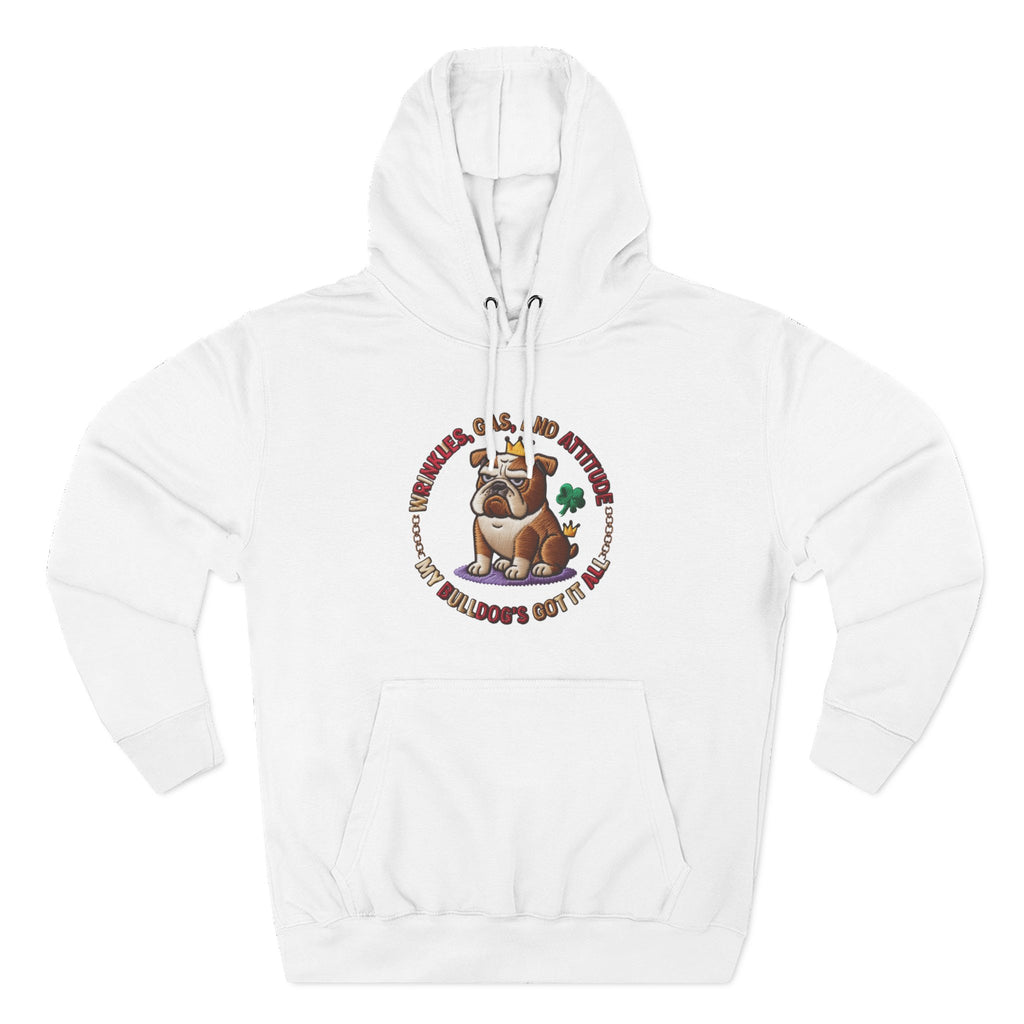 Three-Panel Fleece Hoodie