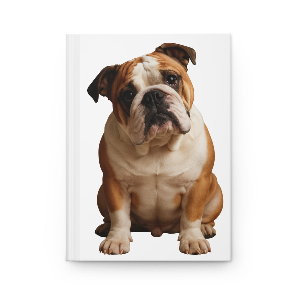 Bulldog Hardcover Journal — Cute English Bulldog Notebook for Notes & Gifts